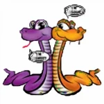 HARIBO Twin Snakes Gummies Original Sweet and Sour Assorted Fruit Flavor Gummy Candy, 4 oz, Share Size Peg Bag pack of 3 - Image 3