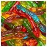 HARIBO Twin Snakes Gummies Original Sweet and Sour Assorted Fruit Flavor Gummy Candy, 4 oz, Share Size Peg Bag pack of 3 - Image 2